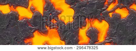 Seamless Magma- Large File. Destroy Molten- Fluid Metal