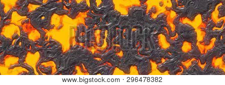 Seamless Magma- Large File. Destroy Molten- Fluid Metal
