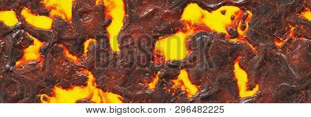 Seamless Magma- Large File. Destroy Molten- Fluid Metal