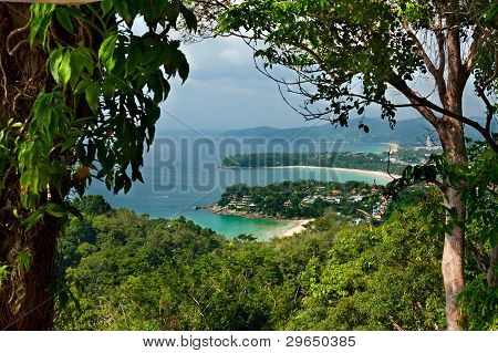 Landskab tropiske strande i Thailand