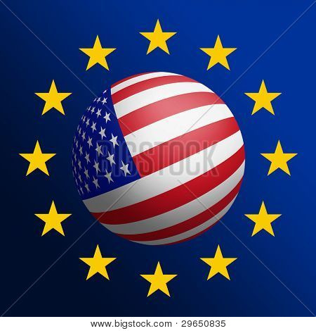 USA - EU-samarbejdet. Rastergrafik