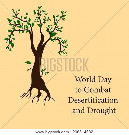 Global Environmental Problems.vector Design Postcards For World Day To Combat Desertification And Dr