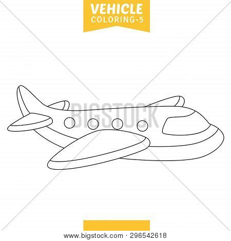 Vector Illustration Of Cartoon Vehicle Coloring Page