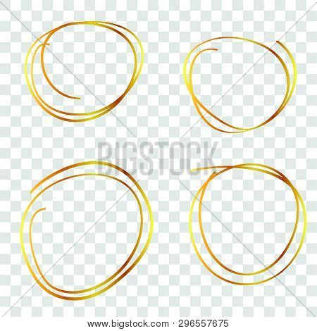 Vector Golden Multiple Line Circle Frame For Certificate, Placard Go Xi Fat Cai, Imlek Moment Or Oth