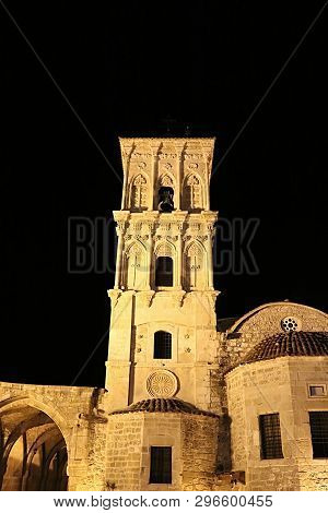 The Church Of Saint Lazarus, A Late-9th Century Church In Larnaca At Night, Cyprus. It Belongs To Th