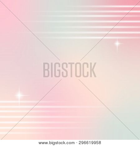 Colorful Vector Illustration With Soft Bokeh Effect, Abstract Background