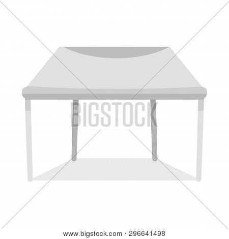 Vector Illustration Of Canopy And Tent Symbol. Collection Of Canopy And Cover Vector Icon For Stock.
