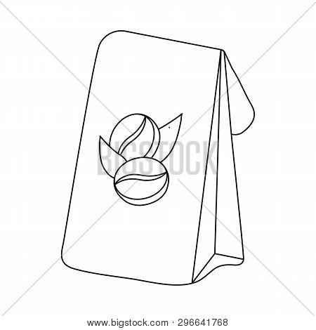 Isolated Object Of Coffee And Package Symbol. Set Of Coffee And Pack Stock Vector Illustration.