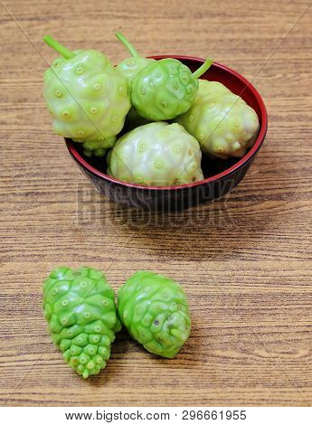 Vegetable And Herb, Fresh Noni, Morinda Citrifolia, Great Morinda, Indian Mulberry, Beach Mulberry O
