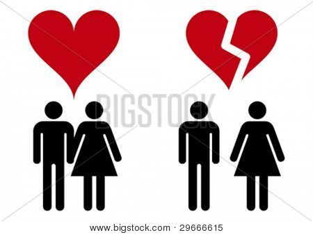 Icônes de l'amour.