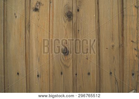 Background Of Flaky Wood. Wooden Panels With Aged Flaky Surface