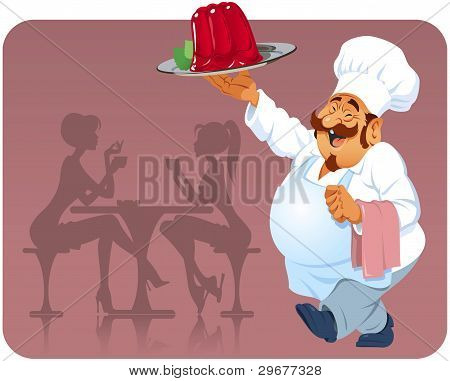 라즈베리 푸딩 요리