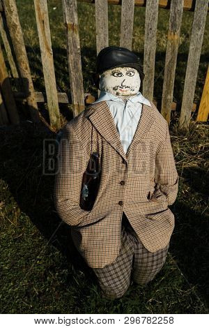 Sabile, Latvia - April 21, 2019: Small Artificial City Of Dolls In Sabile, Latvia - Lellu Pilseta
