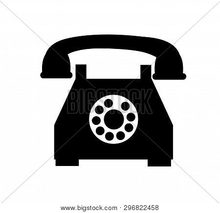Phone Icon Illustration Design On White Background