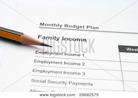 Plan de presupuesto mensual