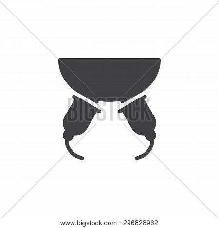 Automatic Milking Udder Vector Icon. Filled Flat Sign For Mobile Concept And Web Design. Milk Udder 