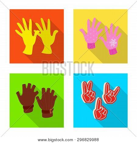 Vector Design Of Own And Textile Symbol. Set Of Own And Safety Stock Vector Illustration.