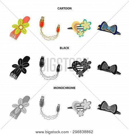 Vector Design Of Beauty And Fashion Logo. Set Of Beauty And Female Vector Icon For Stock.