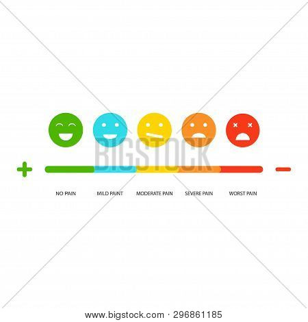 Pain Scale. Painful Vector & Photo (Free Trial) | Bigstock