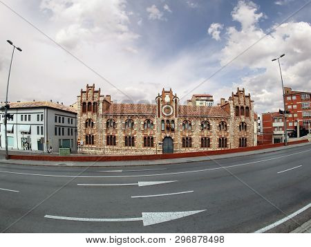 Teruel, Spain - July 21, 2018: The Provincial Historical Archive Of Teruel House, Aragon, Spain. Fis
