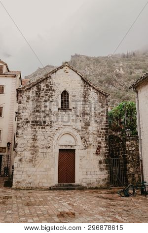 Kotor, Montenegro - 30.10.2018:  Old Town Of Kotor. Kotor Is A City On The Coast Of Montenegro And I