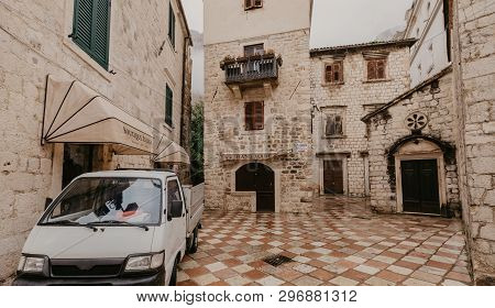 Kotor, Montenegro - 30.10.2018:  Old Town Of Kotor. Kotor Is A City On The Coast Of Montenegro And I