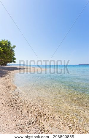 Pine Beach, Pakostane, Croatia, Europe - Nature At Its Best At The Beach Of Pakostane