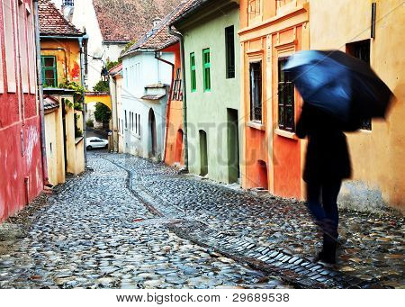Sighisoara ยุคกลางเมือง ทรานซิลเวเนีย โรมาเนีย