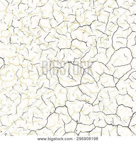 Vector Gold Chic Texture. Patina Scratch Golden Distress Grunge Background. Gold Distressed Effect.