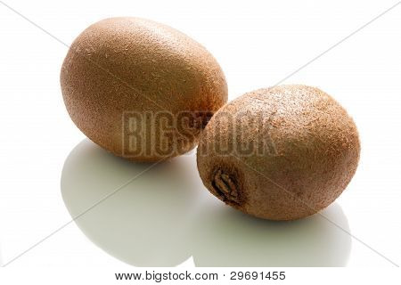 Kiwis isolado no fundo branco