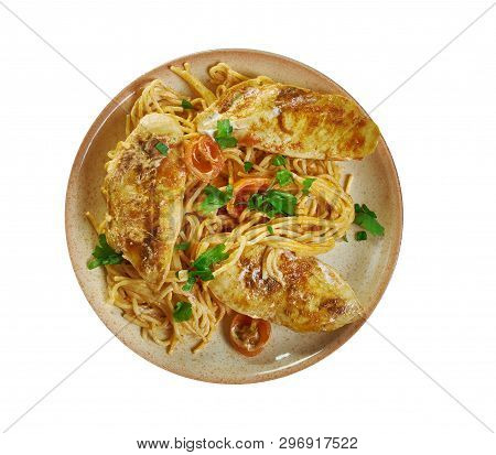 Spicy Chicken Lazone Pasta