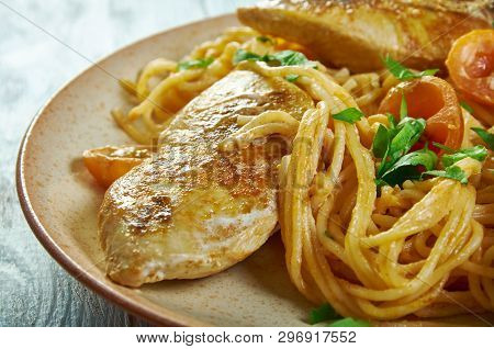 Spicy Chicken Lazone Pasta