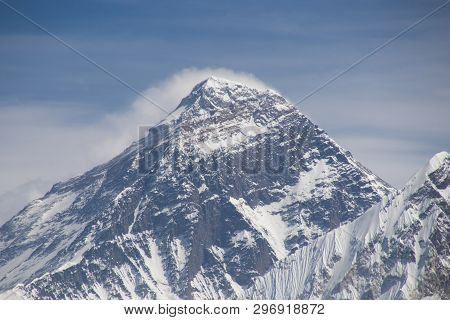 Mount Everest Is Highest Mountain Above Sea Level In Mahalangur Himal Sub Range Of Himalaya.everest 