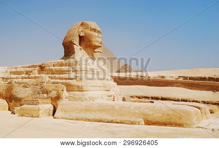 The Sphinx In Cairo, Giza, Egypt, Africa