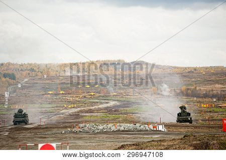 Nizhniy Tagil, Russia - September 26. 2013: Antiaircraft Gun Missile System Zsu-23-4m4 Shilka-m4 And