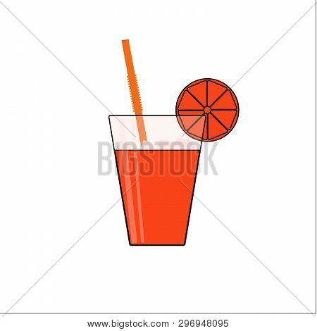 Summer Orange Rad Juice Drinks Glass Restaurant Citrus