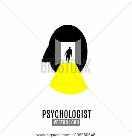 Psychologist, Psychotherapist Icon. Creative Concept Useful For Logotype, Pictogram, Symbol Design. 