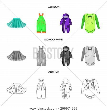 Vector Design Of Fashion And Garment Icon. Collection Of Fashion And Cotton Vector Icon For Stock.