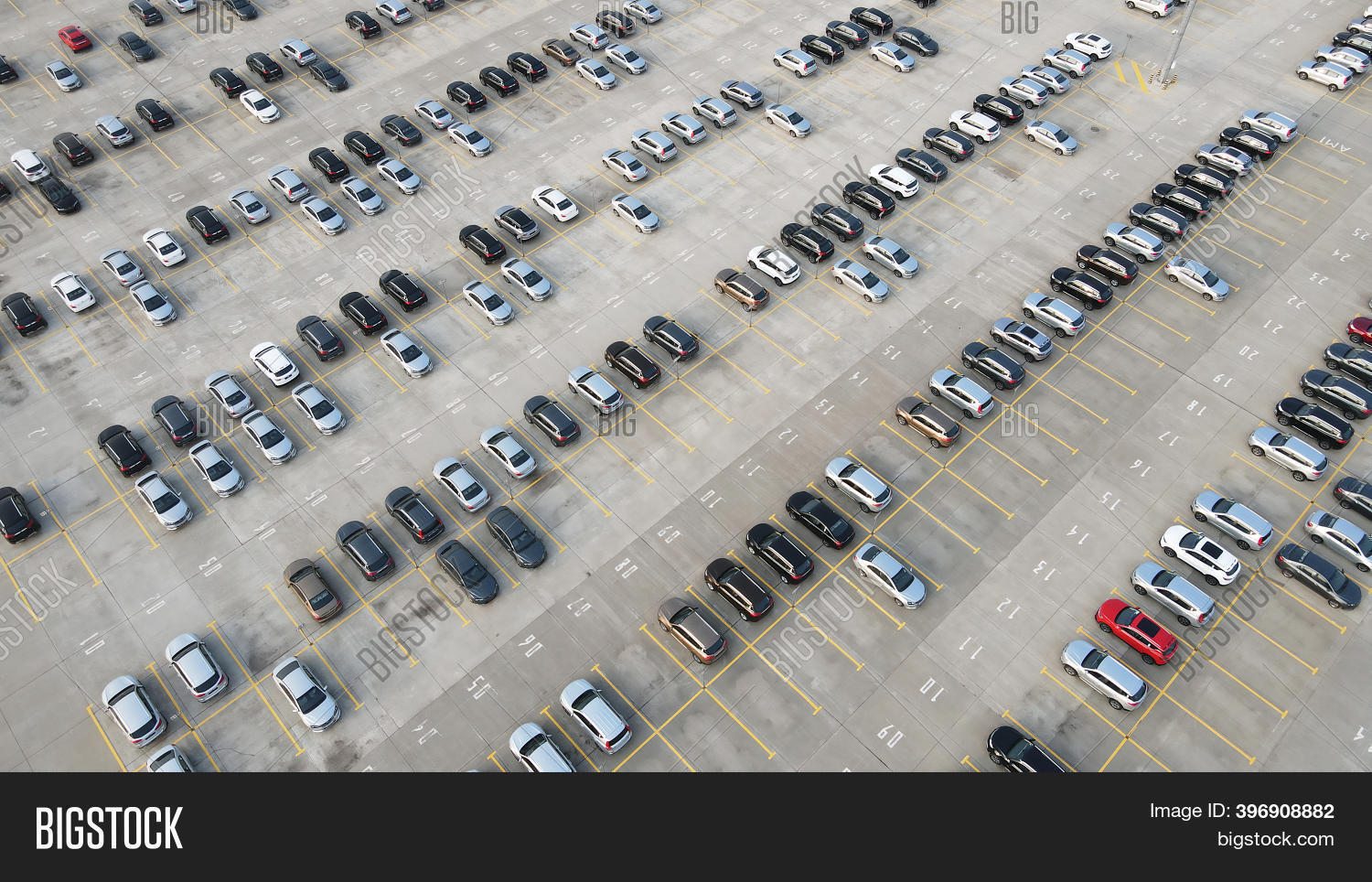 Aerial View New Cars Image & Photo (Free Trial) Bigstock