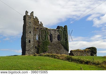 Ballycarbery Castle Is A Castle 3 Miles From Cahersiveen, County Kerry, Ireland.