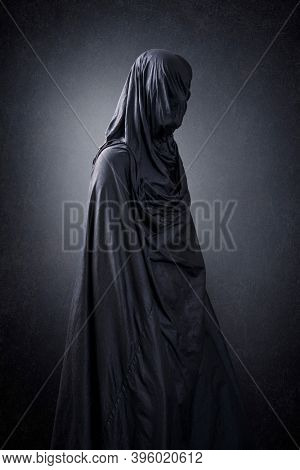 Ghostly figure in the dark