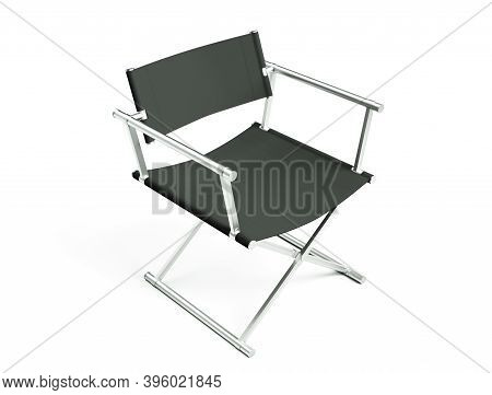 Cinema Industry Concept. Directors Chair 3d Render