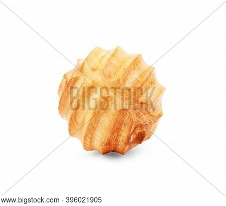 Wood Object For Corporal Massage Isolated On White
