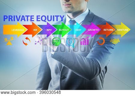 Private equity investment business concept