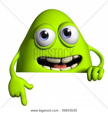 Monstro dos desenhos animados