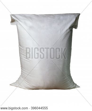 Big Blank Bulky On White Package With Product On A Isolated Background . Ready For Shipping, Deliver