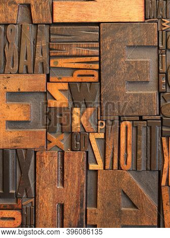 wooden lettern (arranged by photographer)