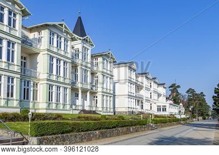 Zinnowitz, Germany - April 20, 2014: Old Villa   At The Promenade Of Zinnowitz, Usedom, Germany.