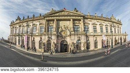 Berlin, Germany - October 27, 2014: Text Fridericus At The German Historic Museum, A Historic Buildi