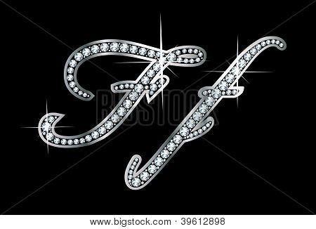 Diamante Bling Ff letras